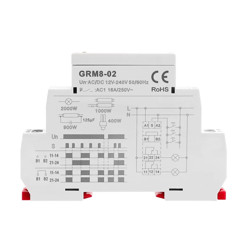 GEYA Electronic Latching Relay Memory Relay Impulse Relay 2SPDT 16A