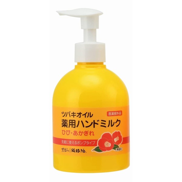Tsubaki Oil, Medicated Hand Milk, Pump Type, Unscented, 7.8 fl