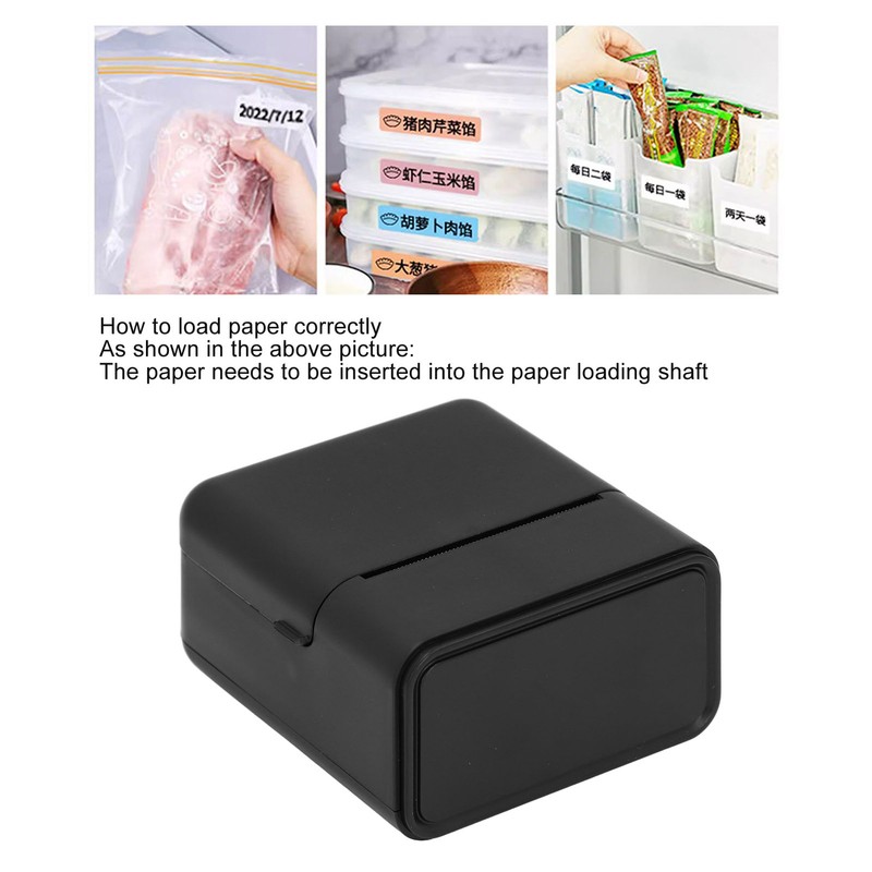 Thermal Label Printer BT 203dpi Portable Mini Label Printer for