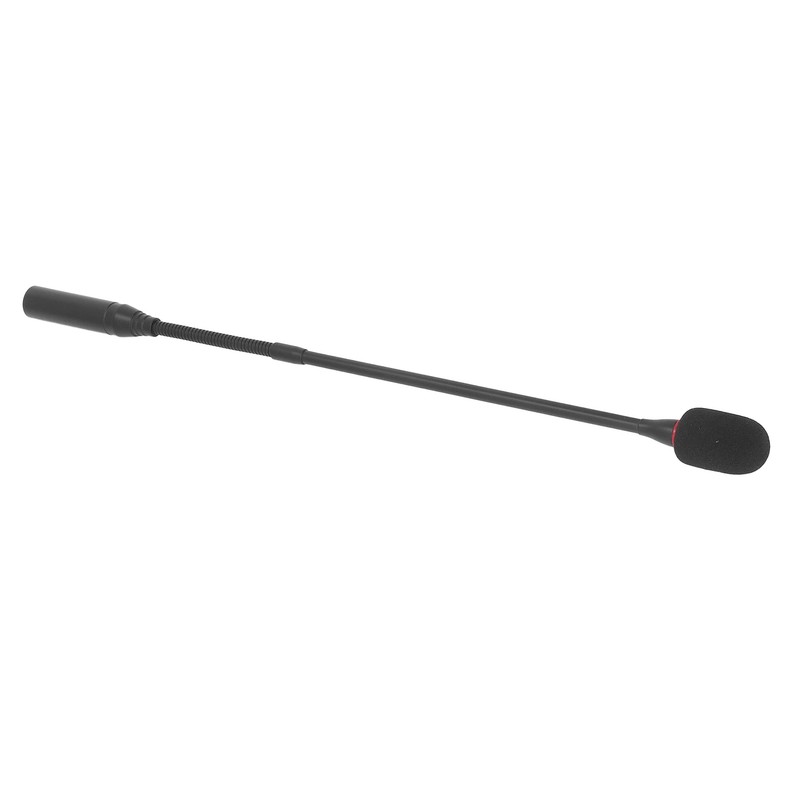 Gooseneck Microphone 17.7in Flexible Noise Reduction Gooseneck Plug in Microphone