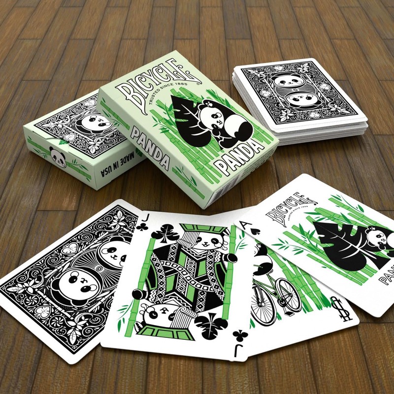 Bicycle Panda Playing Cards, Cute Animal Playing Cards, 1 Deck