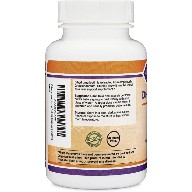 Double Wood DHM 300Mg, 50 Capsules, Liver Support, Detox, Non-GMO,