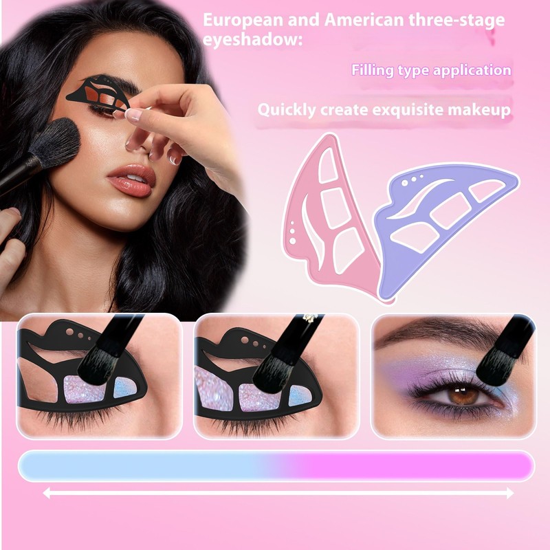 GlyphicWave 1PCS Black Eye Makeup Tools Kit for Beginners -