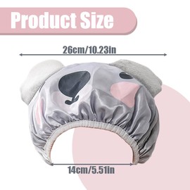 Kinder Duschhaube, 2 Stück Doppellagige Duschhaube Kinder, Karikatur Dusche Kappen für Kinder, Elastische Wasserdichte Duschhaube