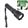 Super Bright Flashlight 30000lm Zoomable 2000m Range Support Power Output