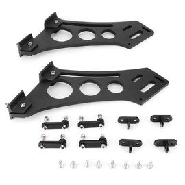 Acouto 10inch Spoiler Mounting Brackets Kit Universal Car CNC Aluminum Alloy Rear Wing Trunk Racing Tail Spoiler Legs Mount Brackets 10"