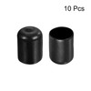QUARKZMAN Pack of 10 Rubber End Caps 19 mm ID