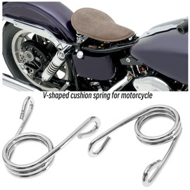 SG Store Motorcycle Seat Springs, Motorcycle Solo Seat Springs, Motorcycle Seat Saddle Springs, Fixed Steel Springs, Motorcycle Replacement Accessories, Silver, Pack of 2