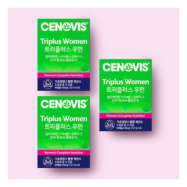 Cenovis Triple Plus Women&#39;s Multivitamin Mineral 90 capsules x 3 (total 135-day supply)