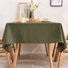 BALCONY & FALCON Rectangular Table Cloth Wipe Clean Faux Linen