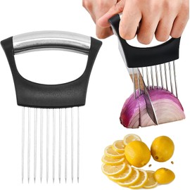 HFLYJPYW Onion Holder for, Lemon Slicer Onion Cutter for Slicing, Vegetable Cutter for Potato and Tomato, Avocados, Eggs, Food Slicer Assistant Tool for Slicing Fruit Lemon and Meat