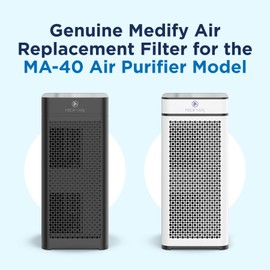 Medify Air MA-40 Genuine Replacement Filter | for Allergens, Wildfire Smoke, Dust, Odors, Pollen, Pet Dander | 3 in 1 with Pre-filter, H13 HEPA, and Activated Carbon | Removal to 0.1 Microns | 1-Pack