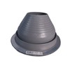Dektite #6 Gray EPDM Metal Roof Pipe Flashing, Round Base,