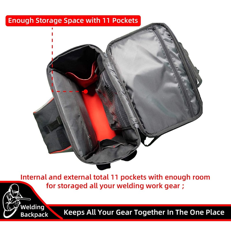 MELOTOUGH Welding Tool Backpack for Tools and Helmet Extreme Gear