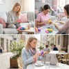 12PCS Colofull Square Nail File Sponge Art Buffer Buffing Polishing