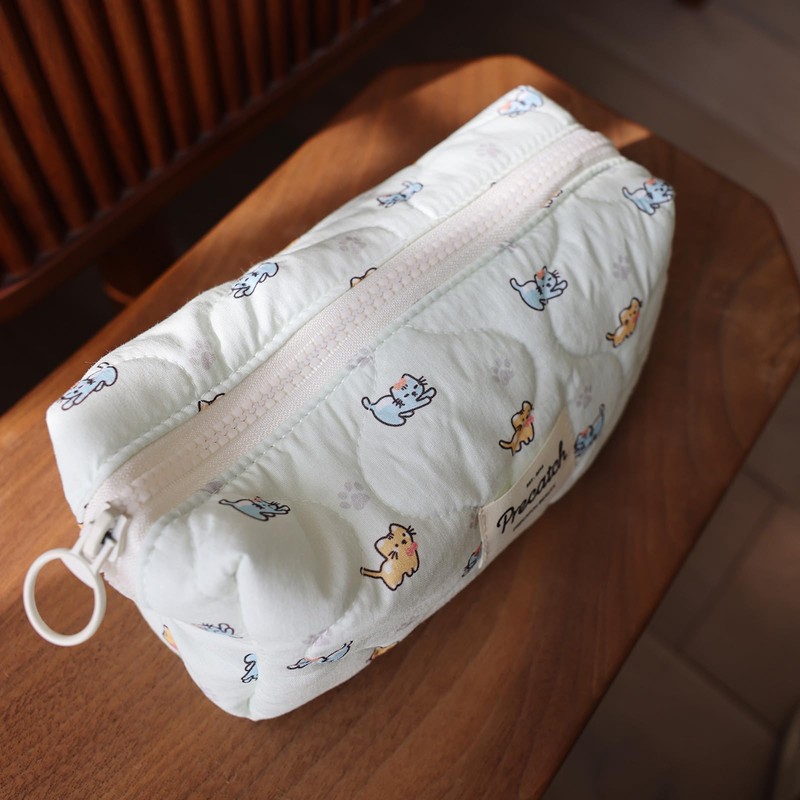 Precatch Women's Pouch, Accessory Storage, Canvas, Coin Purse, Compact, Character,