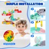 Bath Toys for Toddlers, 51pcs Traffic Themed Water Slide Track