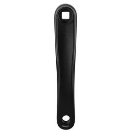 Bicycle Crank Arm, 170mm Bike Crank Leg Left Aluminum Alloy Single Speed Crankset for Bicycle Mountain Road Bike Bikes Part Bike Crank Leg, Square Rhombic Hole (black1)