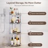 Binecer Corner Shower Caddy, 4 Tier Standing Shower Organizer with