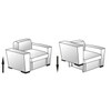 heyous 2 Sets 120x49mm Metal Silver Sectional Sofa Interlocking Connector
