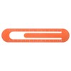 sourcing map Straight Ruler 13cm Metric Bookmark Clip Ruler Metal