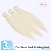 TESS 66 cm Pre Stretched Braiding Hair Blonde, Jumbo Braid
