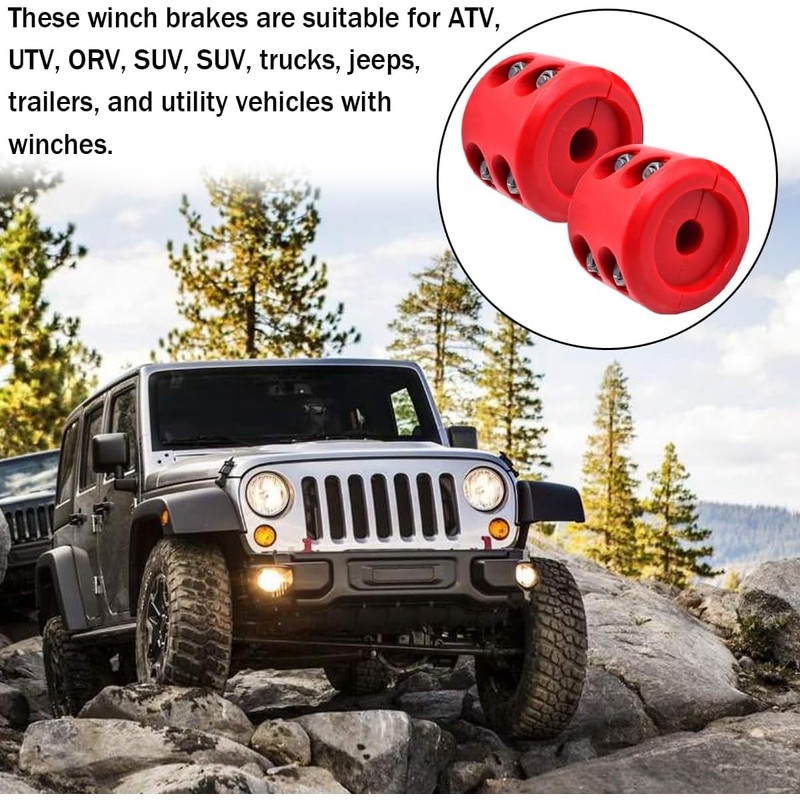 XINLIYA Car Rubber Winch Stopper for ATV UTV Truck, Cable