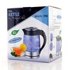Megachef Glass and Stainless Steel Electric Tea Kettle, 1.8 L