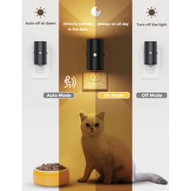 L LOHAS LED Motion Sensor Night Light Plug in, 2 Pack, Motion Activated Night Light, 0-100LM Dimmable, 3000K Soft White, Motion Sensor Light Indoor for Bathroom Hallway Bedroom Stairway Kids Elderly