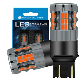 Zyvirexa 7443 LED Brake Light Bulbs Compatible For Honda CR-V 2007-2016, Red Light, Plug and Play, Pack of 2