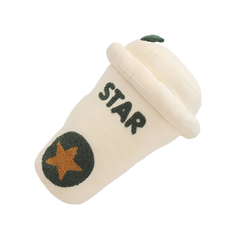 35cm Soft Plush Pillow Toy Cute Coffee Cup Shaped Stuffed