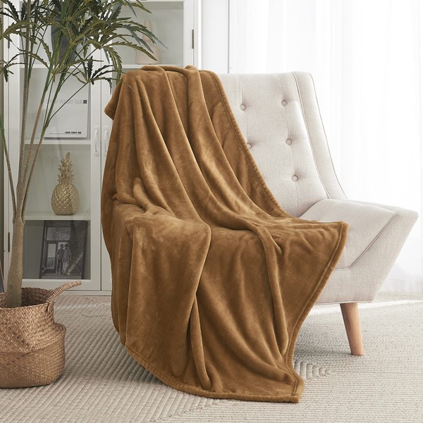 RYB HOME Fall Blanket Twin Size, Fleece Blanket for Bed,