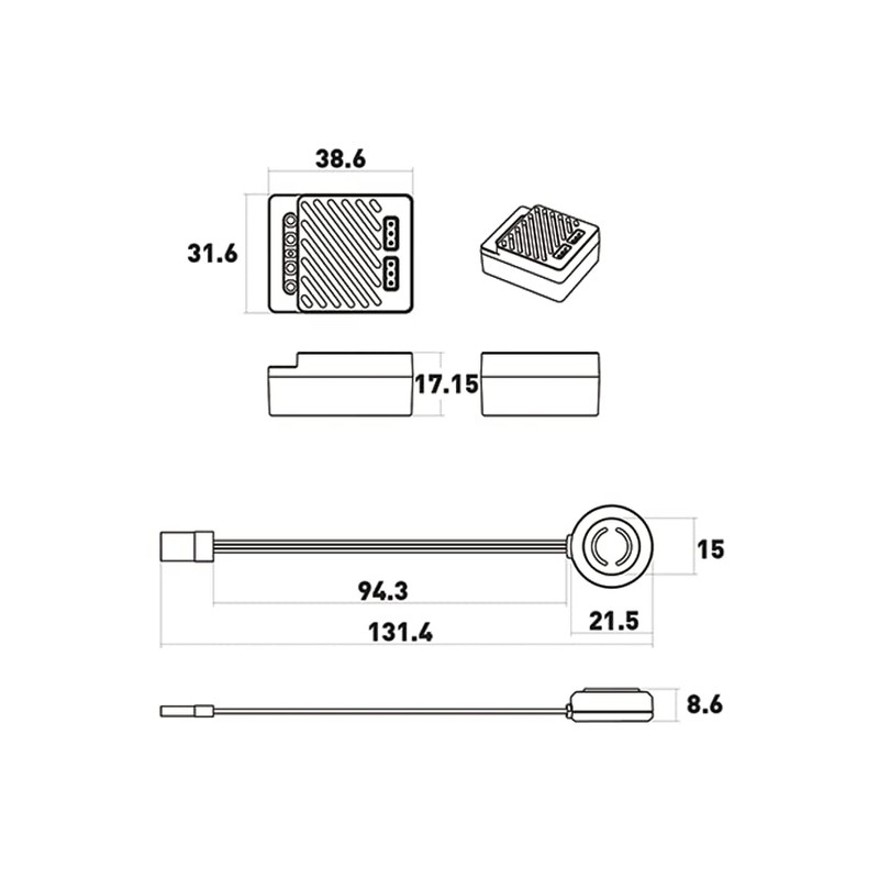 ESC 90 Smart RC Electronic Speed Controller,WP 1080 90/180A Brushed