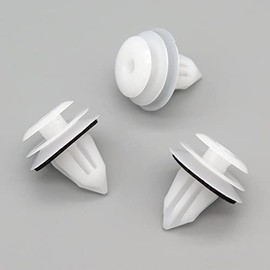 VVO Fasteners- White Plastic Interior Side Trim Clips for Toyota Aygo, (Pack of 10)