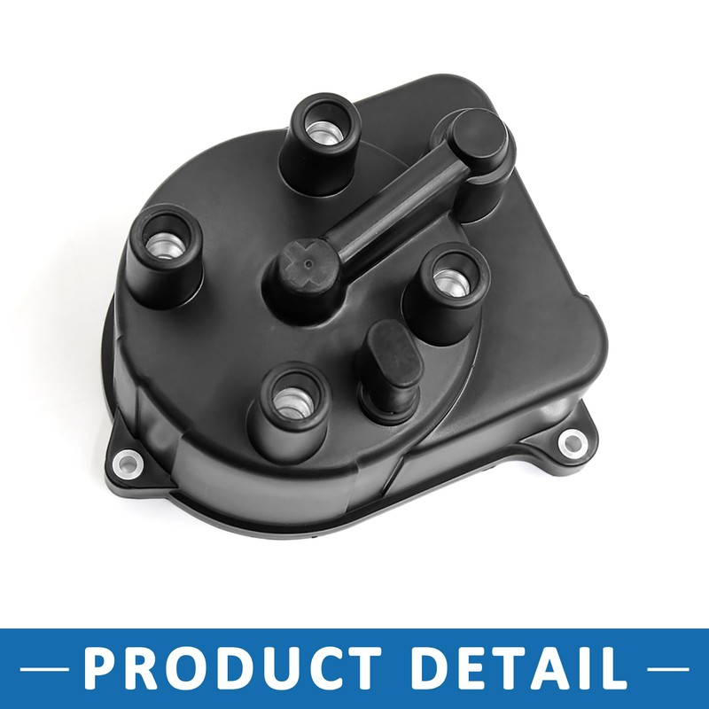 A ABSOPRO Distributor Cap for Honda Civic 1995-2000 Plastic,Metal Black