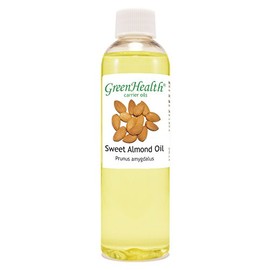 GreenHealth Sweet Almond – 4 fl oz (118 ml) Plastic Bottle w/Cap – 100% Pure Carrier Oil