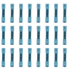 Ruidee Pack of 100 Waterproof Cable Connectors, Butt Connectors, Shrink Connectors, Cable Lugs, Crimp Connectors (DR