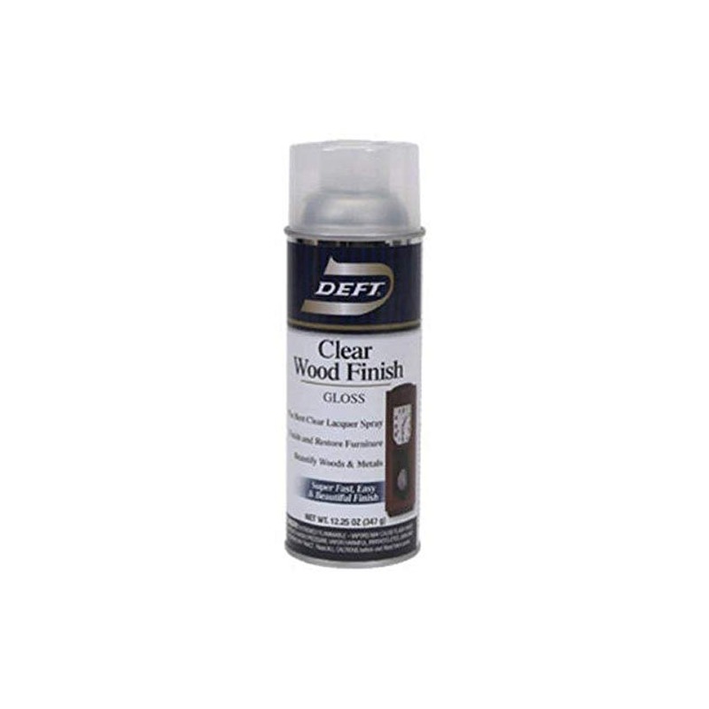 Deft Interior Clear Wood Finish Gloss Lacquer, 12.25-Ounce Aerosol Spray