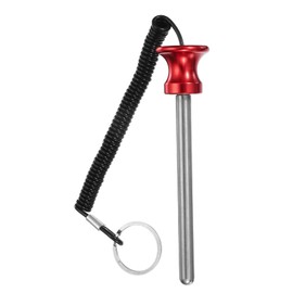 PATIKIL Pin Tensile, Weight Stack Pin 3/8 Inch Diameter 5 Inch Locking Space Magnetic Gym Pin Universal Weight Stack Replacement Weight Selector Pin for Home Gym Machine, Red