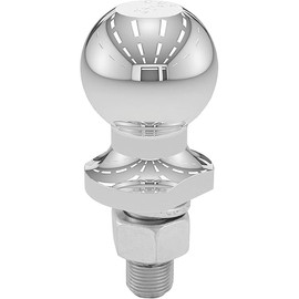 CURT 40003 Chrome Trailer Hitch Ball, 3,500 lbs, 2-Inch Diameter, 3/4 x 1-3/4-Inch Shank , Universal Fit