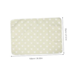 SUPVOX Bed Pad Washable and Reusable Mattress Protector for Adults Leakproof and Gentle Skin for Bedwetting and Incontinence Care Head