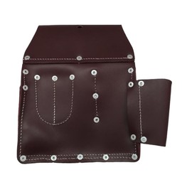 Zeluga 20-233 11 Pocket Pro Leather for Right Hand Drywall Pouch, Cherry