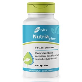 Lifestyles NutriaPlus Antioxidant Supplement - Herbal Immune Support & Multivitamin with Selenium, Vitamin C, Green Tea, Garlic, and More – Made in Canada – 60 Capsules