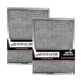 Air Filter Factory Carbon Filter BPSF30 99010308 Replacement For Broan QS WS NON-Ducted Measures 10-13/16" X 13-5/16" X 3/32" USA Made Range Hood Charcoal Carbon Filters 2-Pack