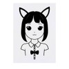 'Cute Cat Girl' Temporary Tattoo - Water Resistant, Skin-Safe, Non-Toxic Transfer (TO00078217)