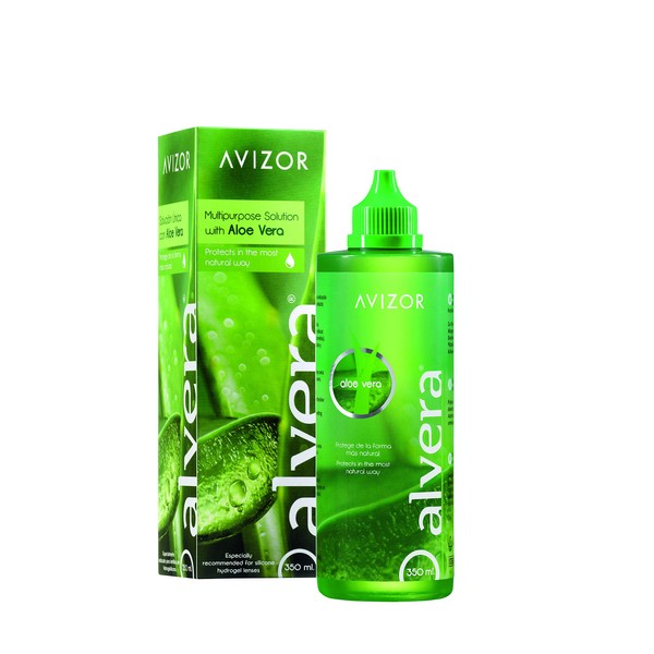 Alvera 350 ml Avizor with Aloe Vera Lens Case