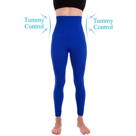 Homma High Waist Compression Leggings for Women Tummy Control Postpartum Leggings Seamless Yoga Workout Pants Royal S