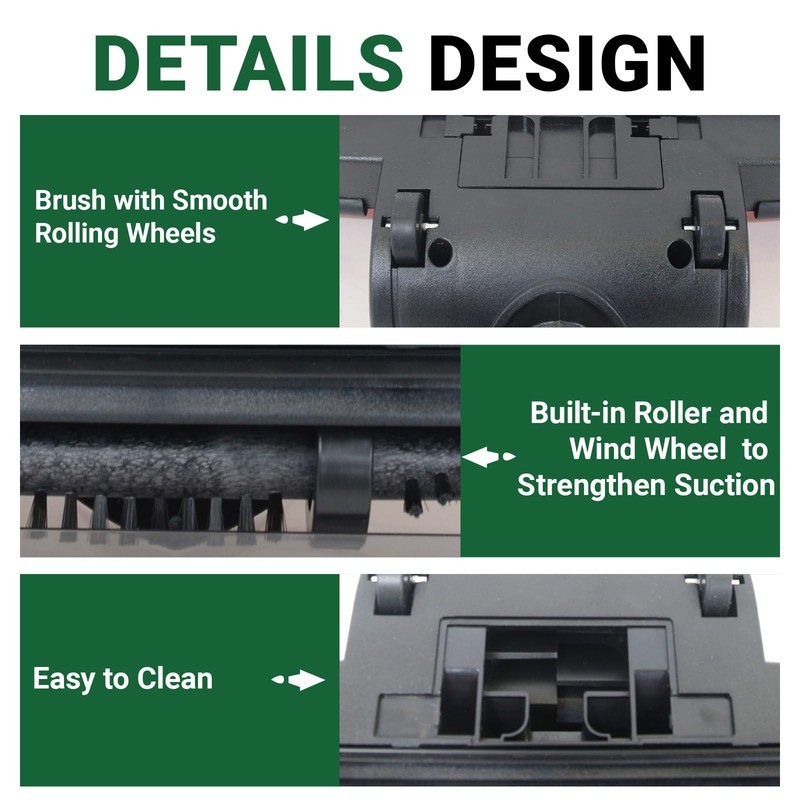 EZ SPARES Turbo Dust Brush Head Compatible with Miele C1