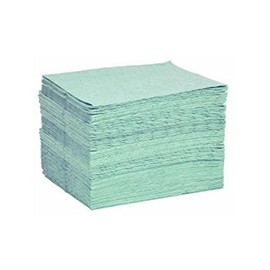 Absorbent Pad, Absorbs 26.3 gal. Universal, PK 100, Green
