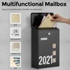 LAND·VOI Wall Mounted Mailbox with 4 Keys, Post Box for